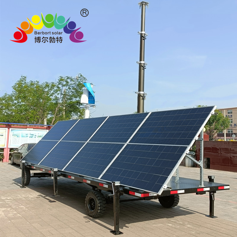 矿山移动式太阳能监控供电系统无电地区风光互补发电系统厂家