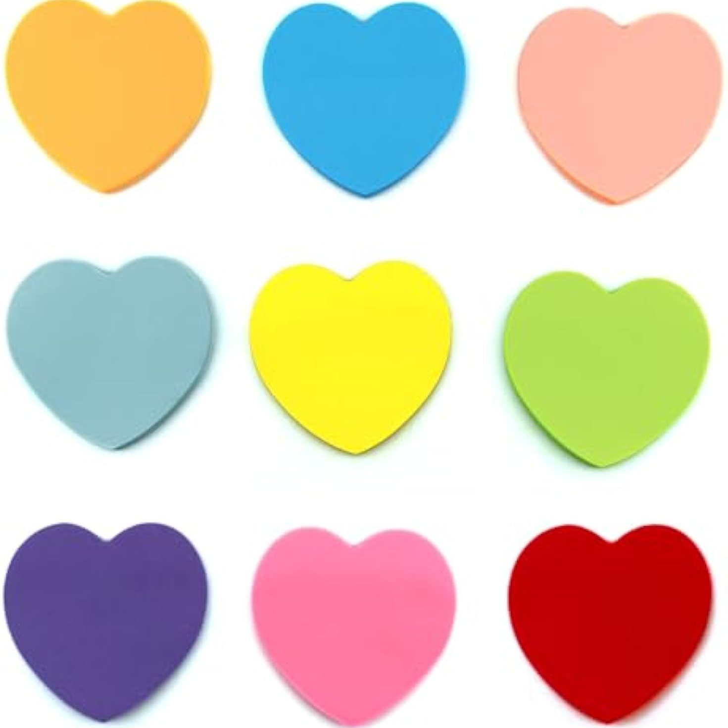 Creative Cute Post-it Special-shaped Light Color Love Instagram Style Office Solid Color Style Tearable Memo Paper