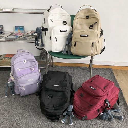 School bag male ins Korean version Harajuku ulzzang female high school student versatile large capacity multi-layer backpack backpack
