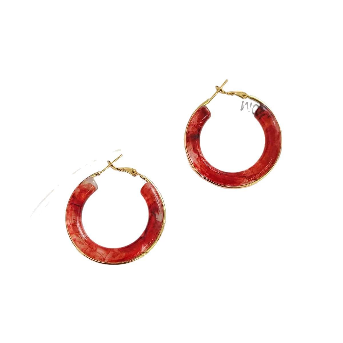 Сет earrings? The original: "Retro brand earrings stainless steel, European style, gradient"