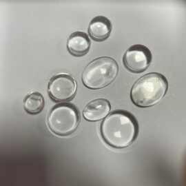 天然水晶半球贴片椭圆配件DIY小饰品吊坠