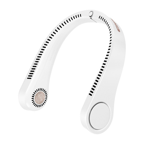 New leafless hanging neck fan usb portable digital display hanging neck fan lazy hanging neck small fan gift wholesale