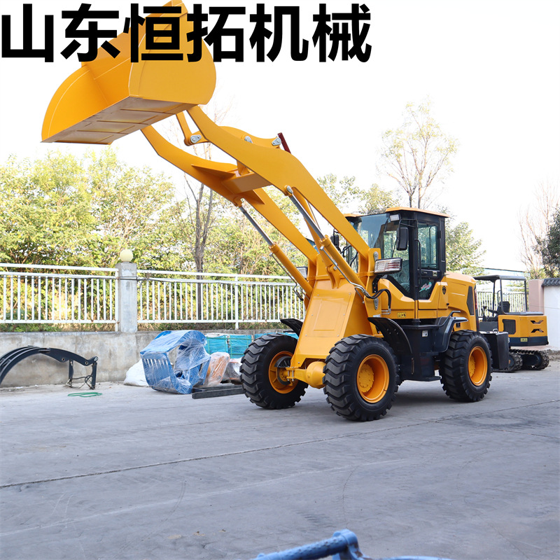 多功能四驱装载机 家用养殖场林场抓木机建筑工地小型推土机