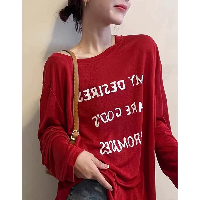 2141 # Early Autumn Outfit: Ice Silk Sun Protection Cover-Up Long-Sleeve T-Shirt for Women, 2025 New Korean Style, Lazy and Relaxed Feel Top 2141 # Early Autumn Outfit: Ice Silk Sun Protection Cover-Up Long-Sleeve T-Shirt for Women, 2025 New Korean Style, Lazy and Relaxed Feel Top