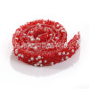 Big red + pearls