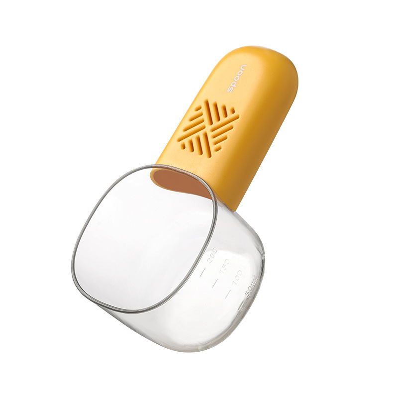 Cuchara de alimentación para gatos Cuchara de alimentación para gatos con clip de sellado Cuchara de medición Comida para gatos Cuchara de comida para perros Comida para mascotas Productos para gatos de mango largo