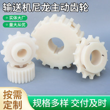 MC尼龙齿轮制品加工塑料衬套链轮 PA66轴套异形件加工件塑胶齿轮