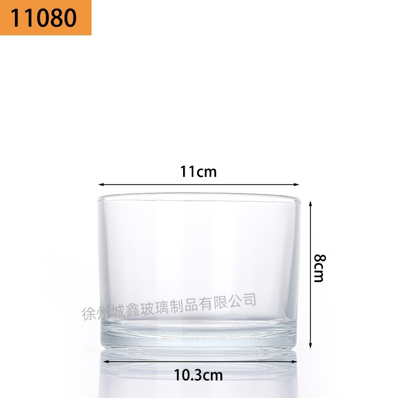 Vasos de vidrio transparentes para velas aromáticas al por mayor, portavelas de vidrio, adornos perfumados, vasos vacíos, recipientes para velas DIY, estilo nórdico