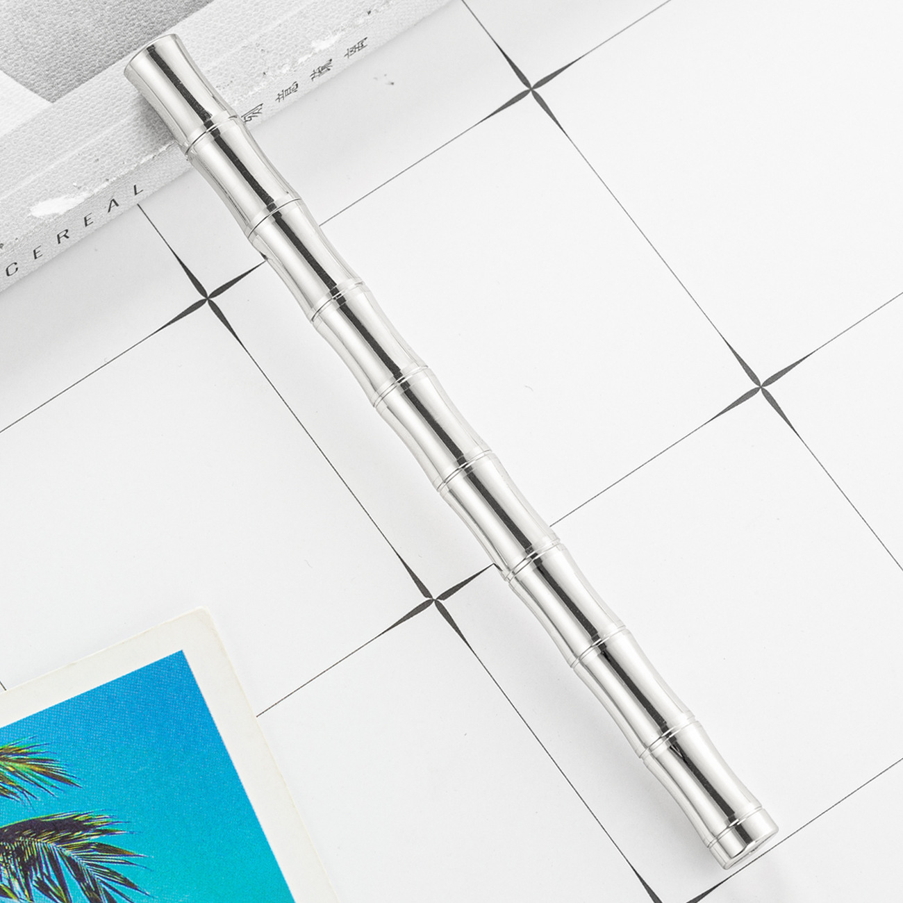 Bolígrafo de latón creativo de bambú bolígrafo de oficina bolígrafo de regalo bolígrafo de grabación logotipo de metal bolígrafo de firma metal al por mayor