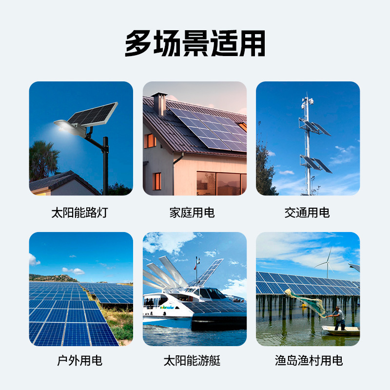 450wソーラーパネル36v単結晶シリコン光起電力モジュール充電板電池工場高効率光起電力板離網システム|undefined