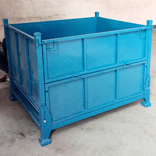 Folding Material Box Storage Cage Manufacturers Supply Regular Mesh Material Boxes for Sale and Stackable Iron Boxes
