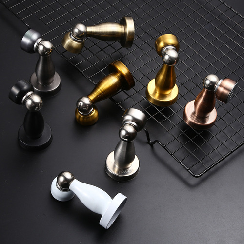 Directly supplied from the manufacturer, stainless steel door absorbers, silent anti-collision magnet door stops, stainless steel bedroom door ceiling door stoppers, door stoppers