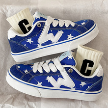 新款百搭港风情侣滑板鞋男女学生跑步鞋校园风男运动鞋子女小白鞋