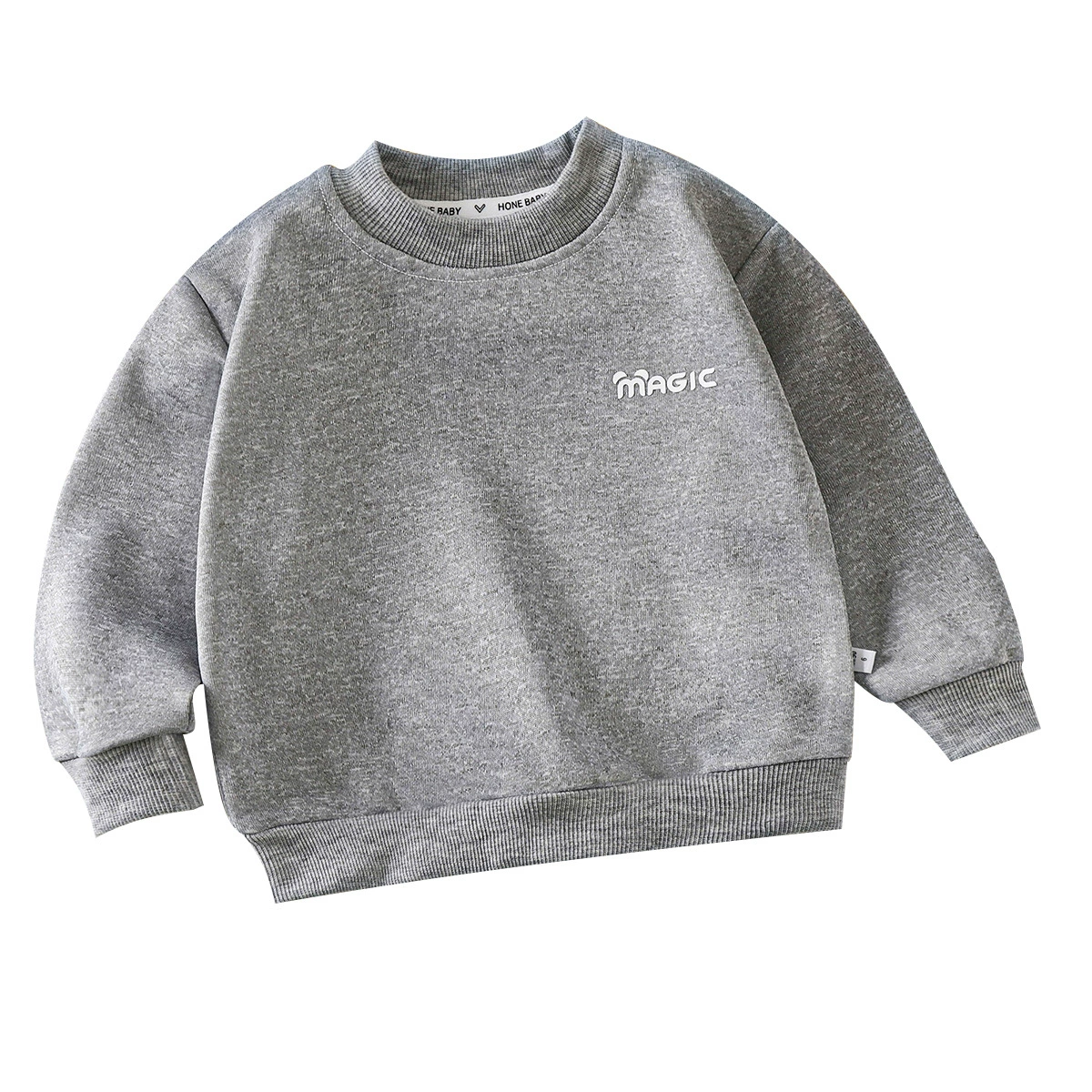 Children's sweatshirt unisex autumn, western/Korean style, sizes 80–140 cm, pink/beige/gray