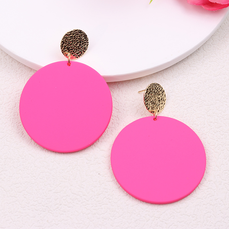 Nordic Style Round Arylic Women's Drop Earrings display picture 3