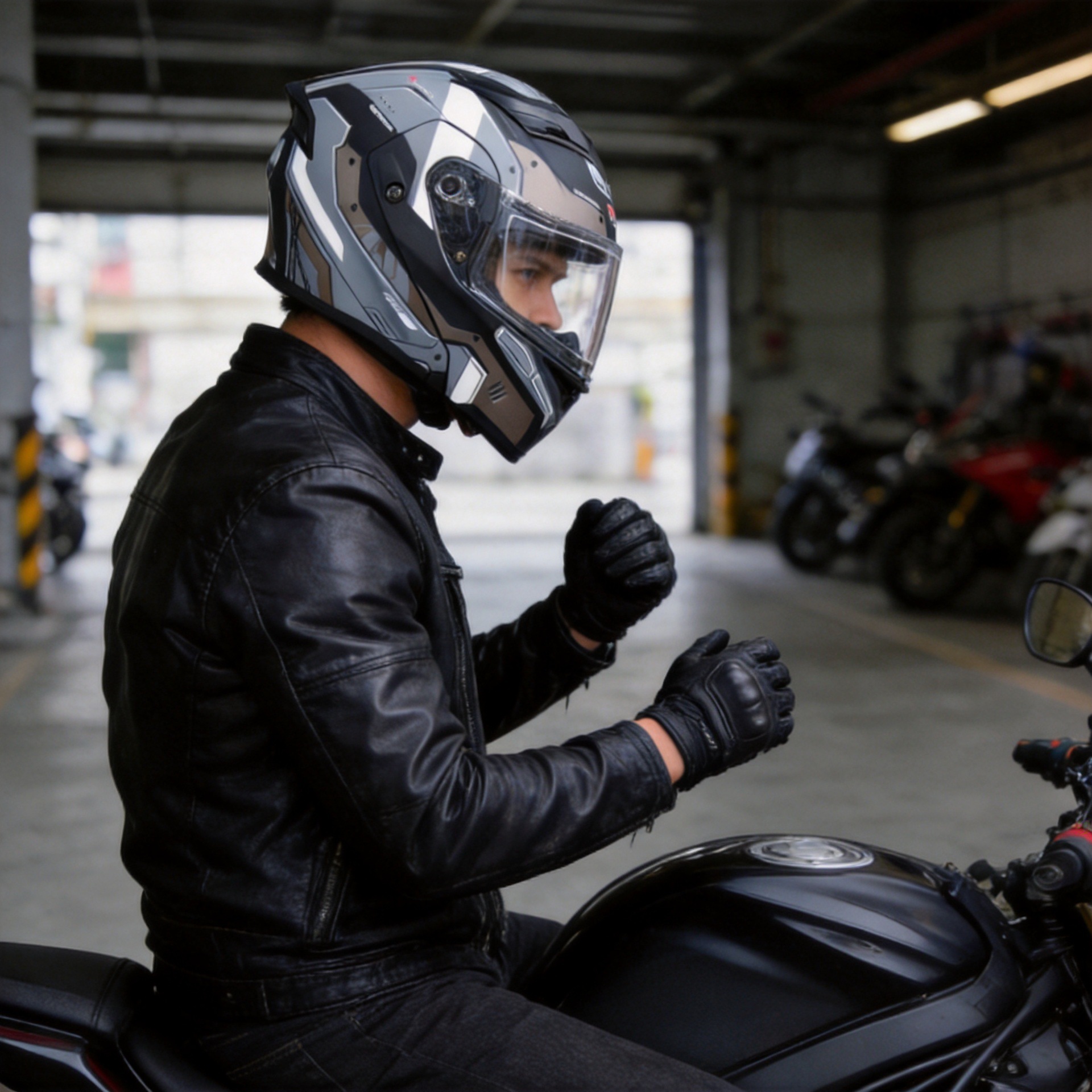 Cross-border motorcycle IBK open-face helmet, winter electric vehicle safety helmet, all-season full-face helmet for riders, 128 yuan for riding