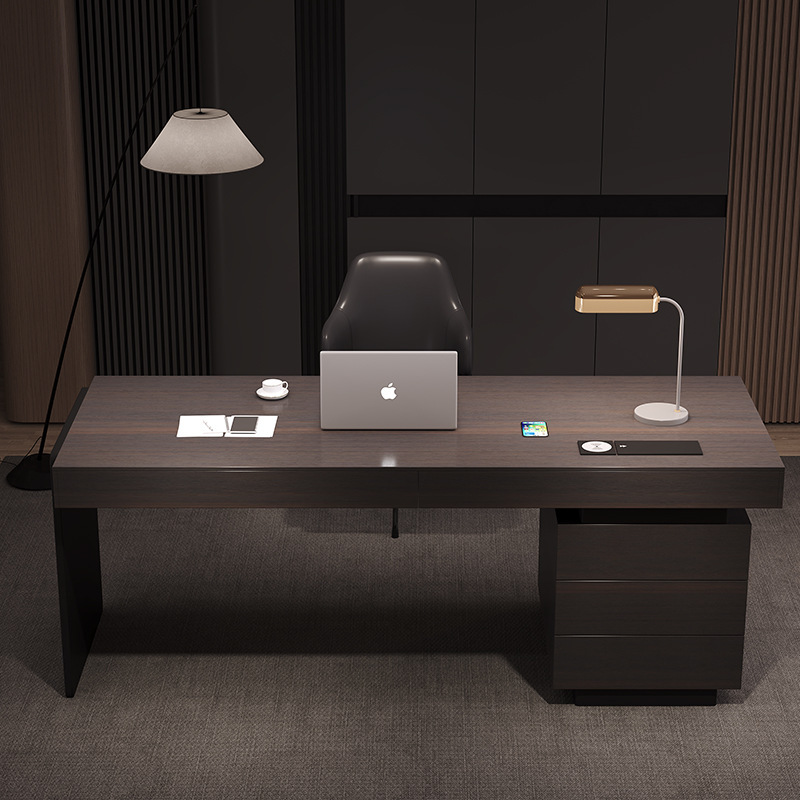 Customized Light Luxury Simple Office Desk Home Study Italian Light Luxury Desk Modern Minimalist Computer Desk Cross-Border