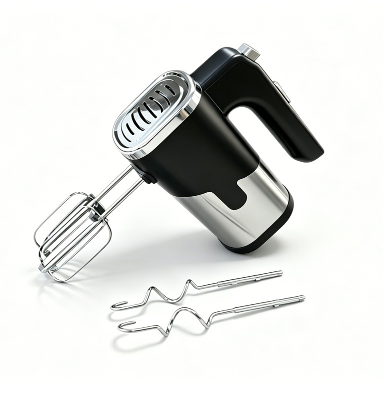 batidor de huevos de acero inoxidable doméstico de mano eléctrica de alta potencia para hornear pastel mezclador de crema batidor de huevos transfronterizo image 10