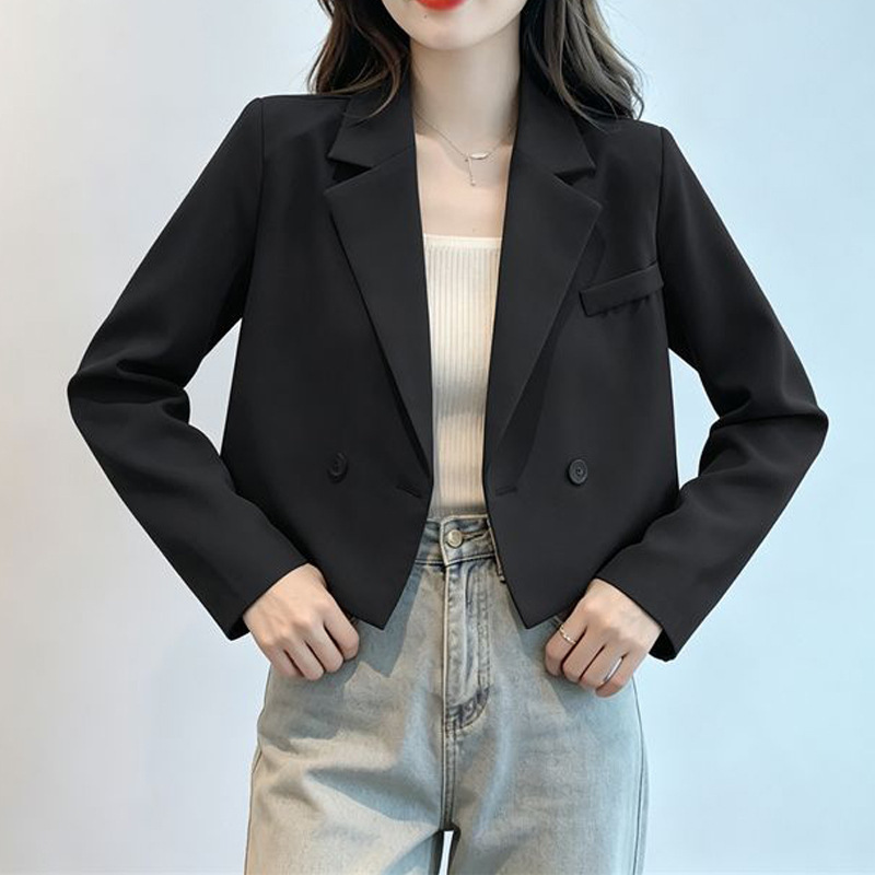 French-style suit, petite size, fashionable and age-reducing short top for spring and autumn, elegant blazer for women, 2026 new and popular style