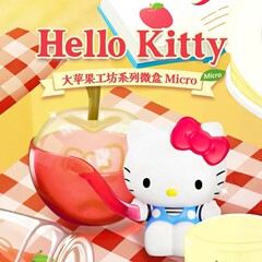 サンリオハローキティ大アップル工坊シリーズのマイクロボックスのケイティ猫ブラインドボックスの置物の女の子のプレゼント