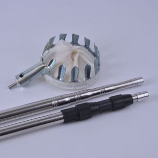Stainless Steel Fruit Picker Telescopic Multifunctional Fruit Picking Rod High Altitude Stainless Steel Picking Tool Persimmon Mango Artifact