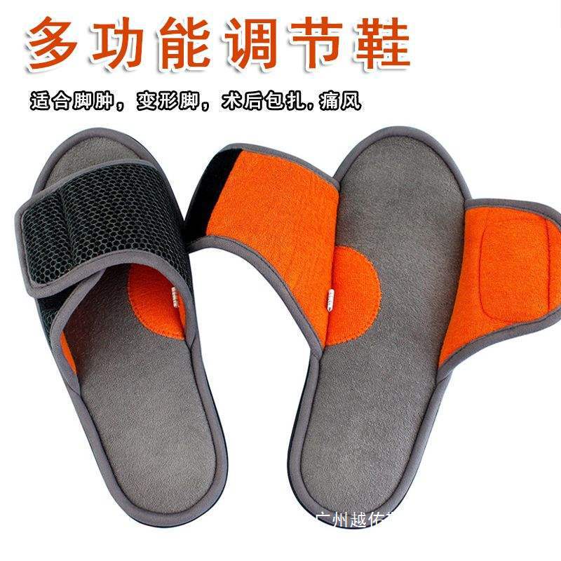 Patient with Diabetes, Thumb Valgus, High Instep, High Toe Bandage, Injured Foot Swelling, Widened Fat, Loose Soft-Soled Slippers for the Elderly