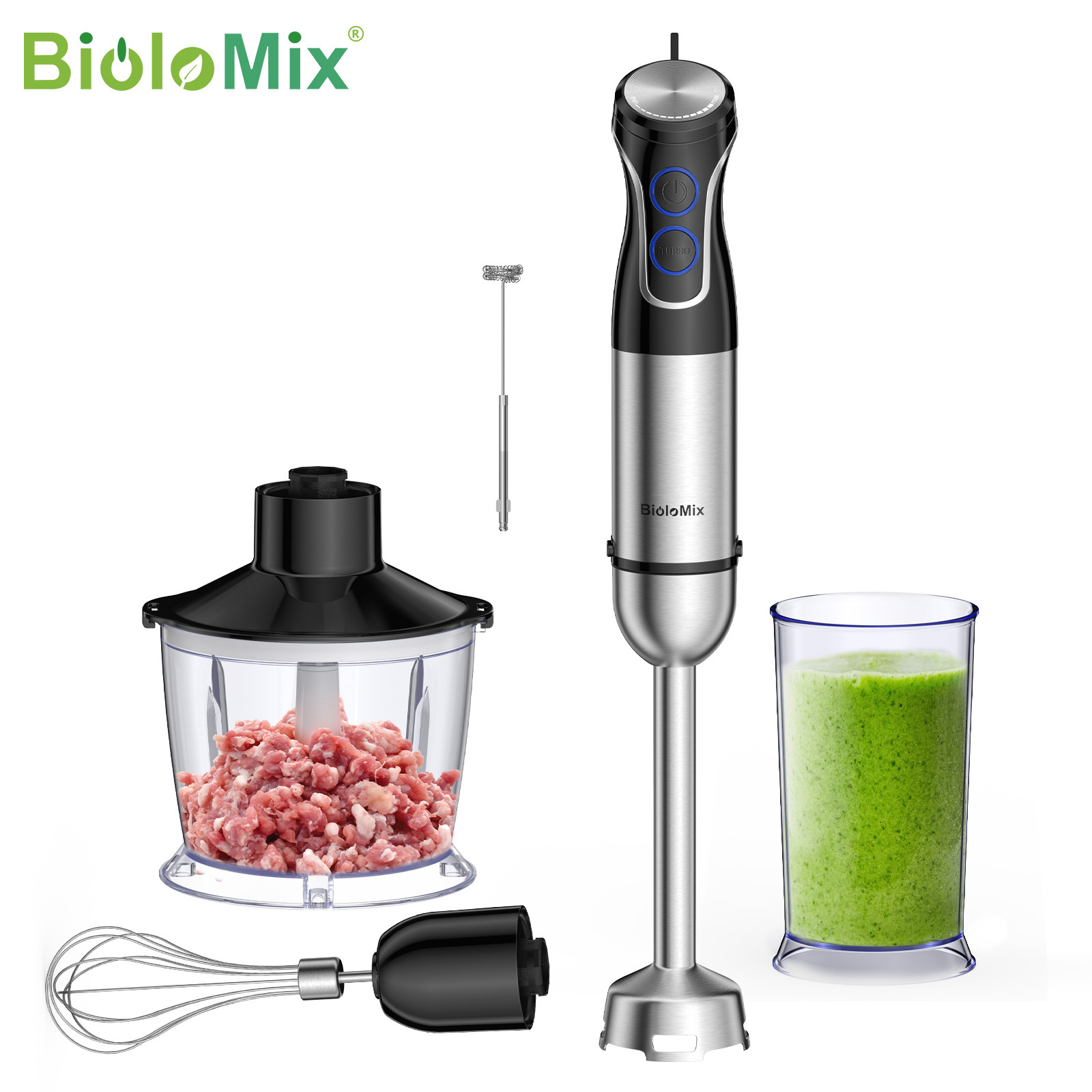 Batidora de mano para comercio exterior transfronterizo, exprimidor, procesador de alimentos, picadora de carne, homogeneizador, BATIDORA DE MANO image 7