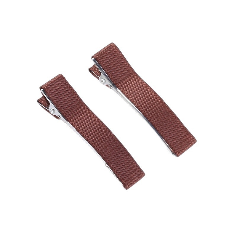 Todo incluido 3.5-5 cm doble bifurcación material diy medio paquete de clip de pelo manual borde clip de boquilla clip de accesorios para el pelo clip inferior