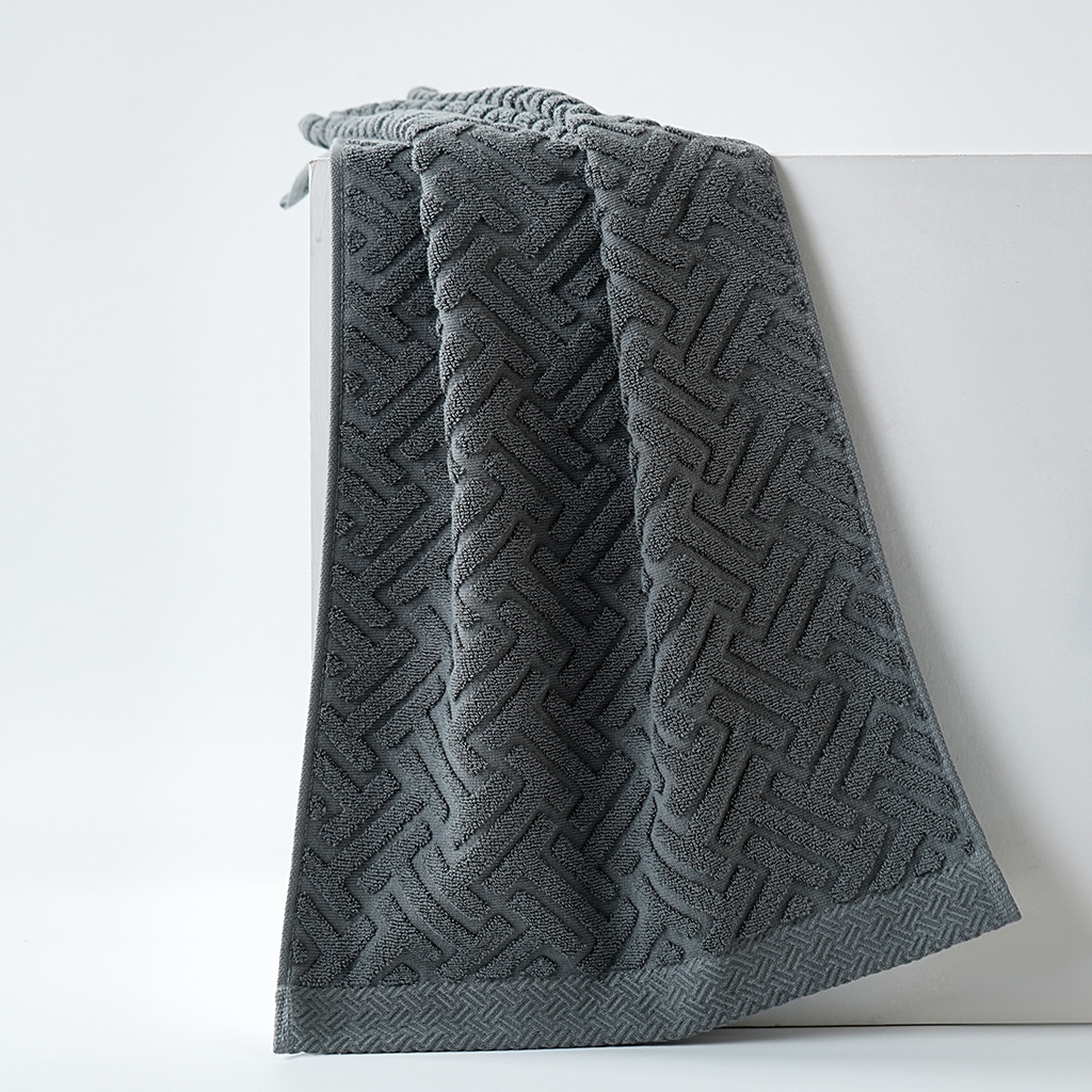 Toalla grande de lavado de cara lisa de algodón puro transfronterizo, suave y absorbente de agua para adultos, toalla facial al por mayor de Amazon