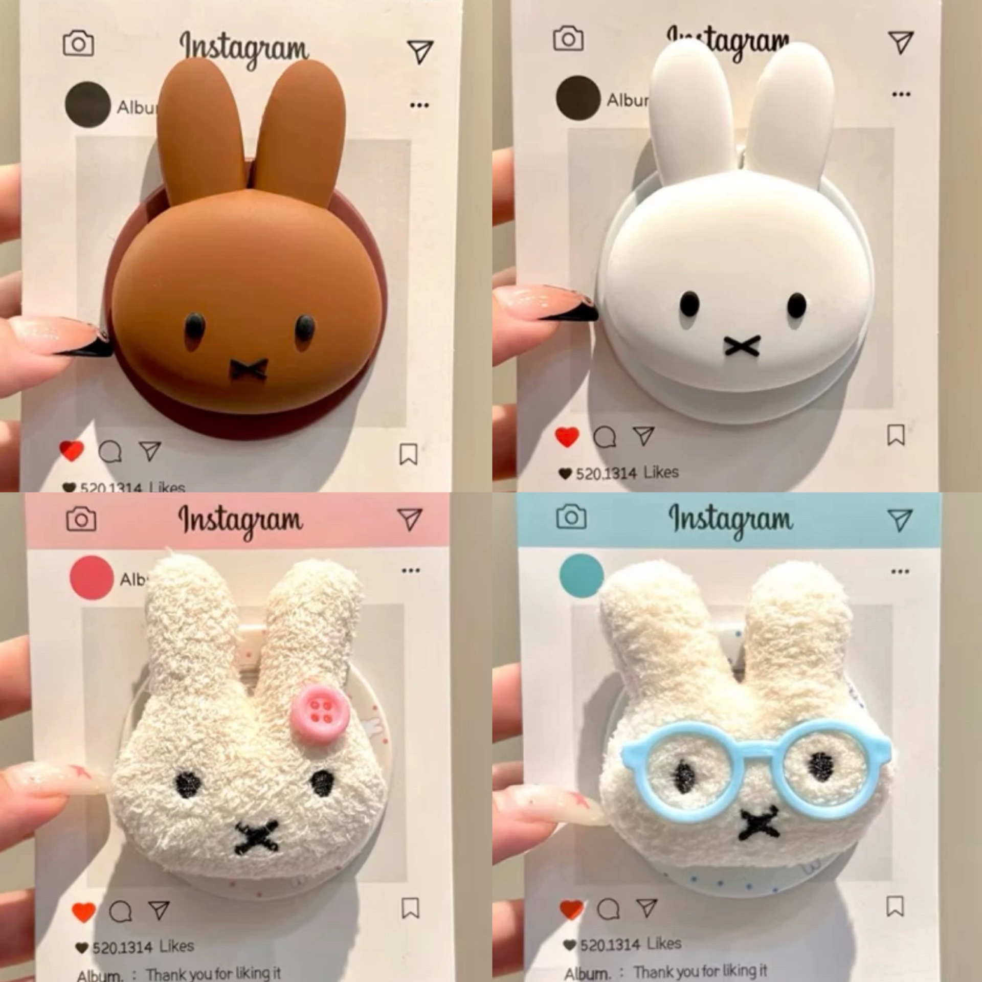 Cartoon plush rabbit