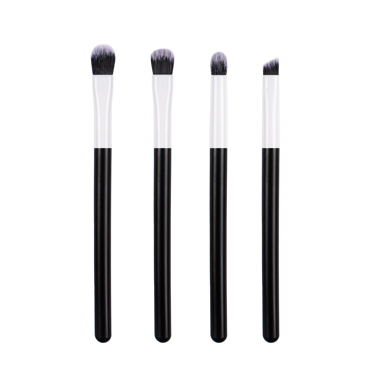 Nuevos productos transfronterizos 4 conjuntos de cepillo de ojos para principiantes cepillo de maquillaje de cabeza redonda cepillo de ceja inclinado