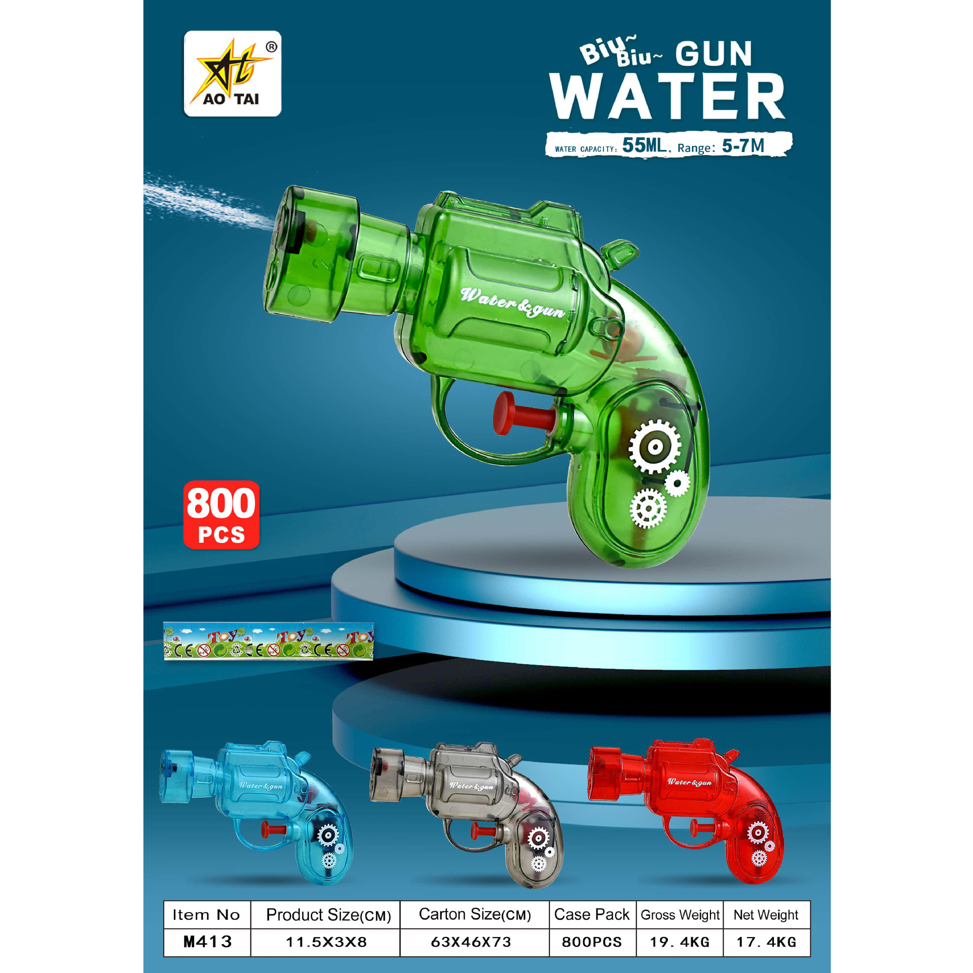 868 pistolas de agua de revólver transparente de mano pequeña pistola de agua de playa juguetes de agua para niños juguetes de agua mini pistolas de agua