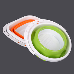 釣魚水桶便攜式可摺疊水桶硅膠塑料車載水桶 戶外多功能手提水桶