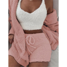 M 66344 Plush home wear three-piece ë�޼Ҿӷ������׿羳