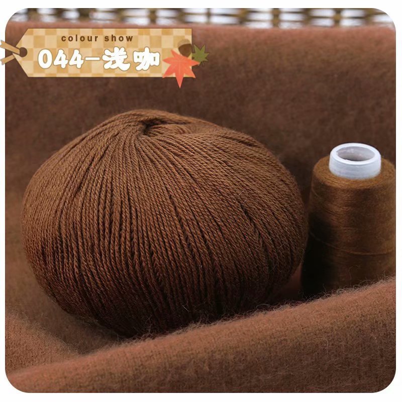 Lavado sin encogimiento Hilo de Cachemira de 3 hilos tejido a mano suave y ajustado bufanda de bebé sombrero abrigo hilo tejido a mano lana tejida a mano