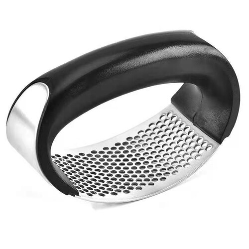 Garlic Press, Garlic Smashing Tool, Manual Ring Garlic Peeler, Garlic Paste Maker, Stainless Steel Garlic Paste Press, Garlic Smashing Device