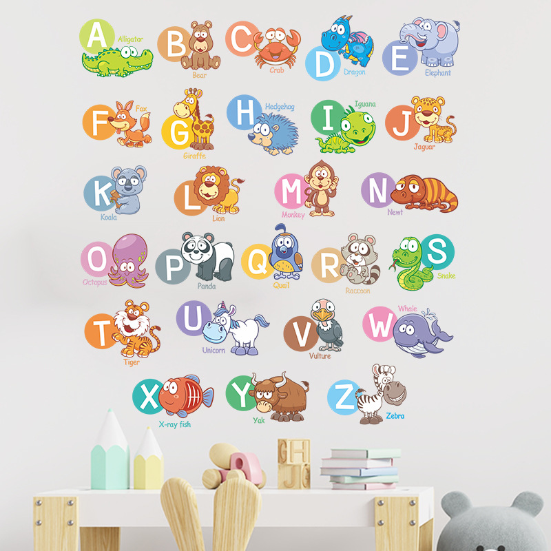 Cute Letter Pvc Wall Sticker Wall Art display picture 3