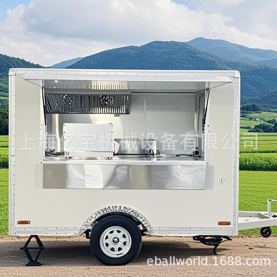 上海亿宝实力工厂售卖车展览车道具小吃车花车沙滩车food trailer