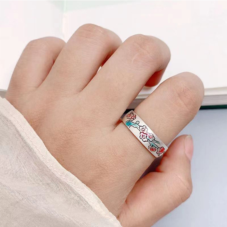 Pure Silver Plum Ring - Image 3