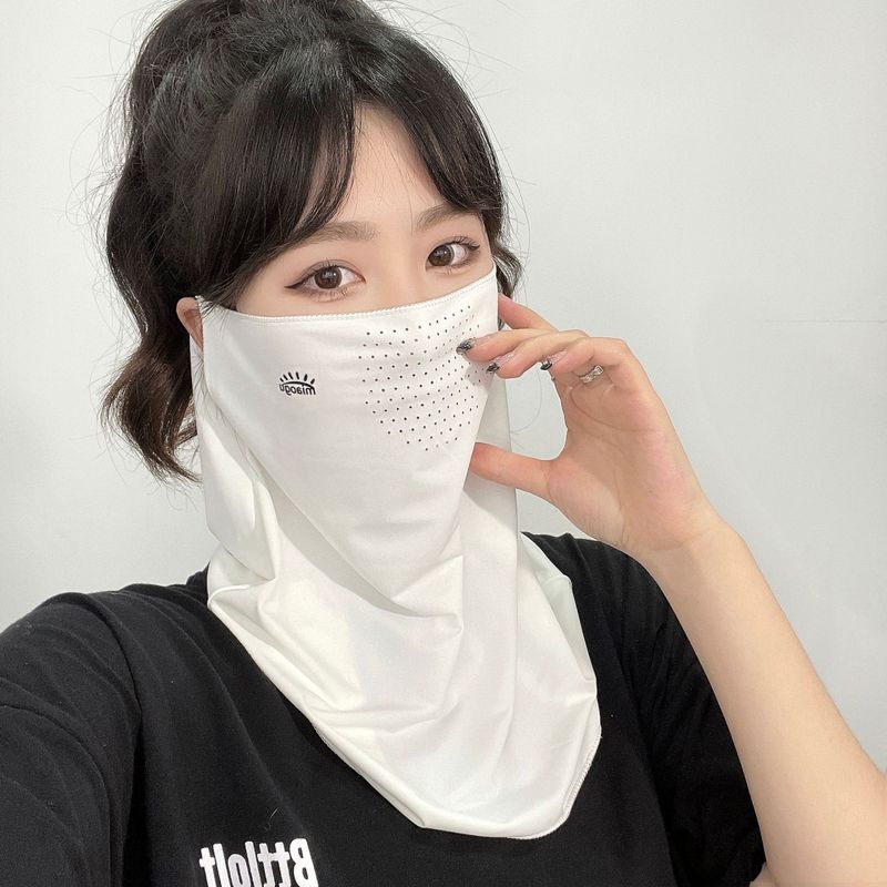 アイスシルク日焼け止めマスクフルフェイス抗UVマスク日焼け止め首カバーサイクリングマスク男性と女性の夏の日焼け止めフェイスマスク|undefined