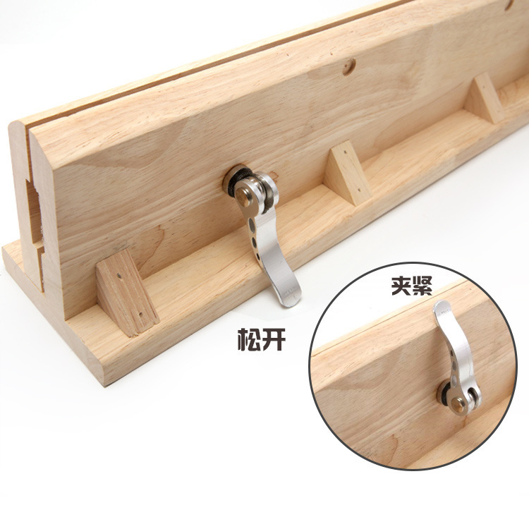 Diy工具手作り皮革製革縫い木クリップ横型皮革デスクトップ縫い線固定架木枠|undefined