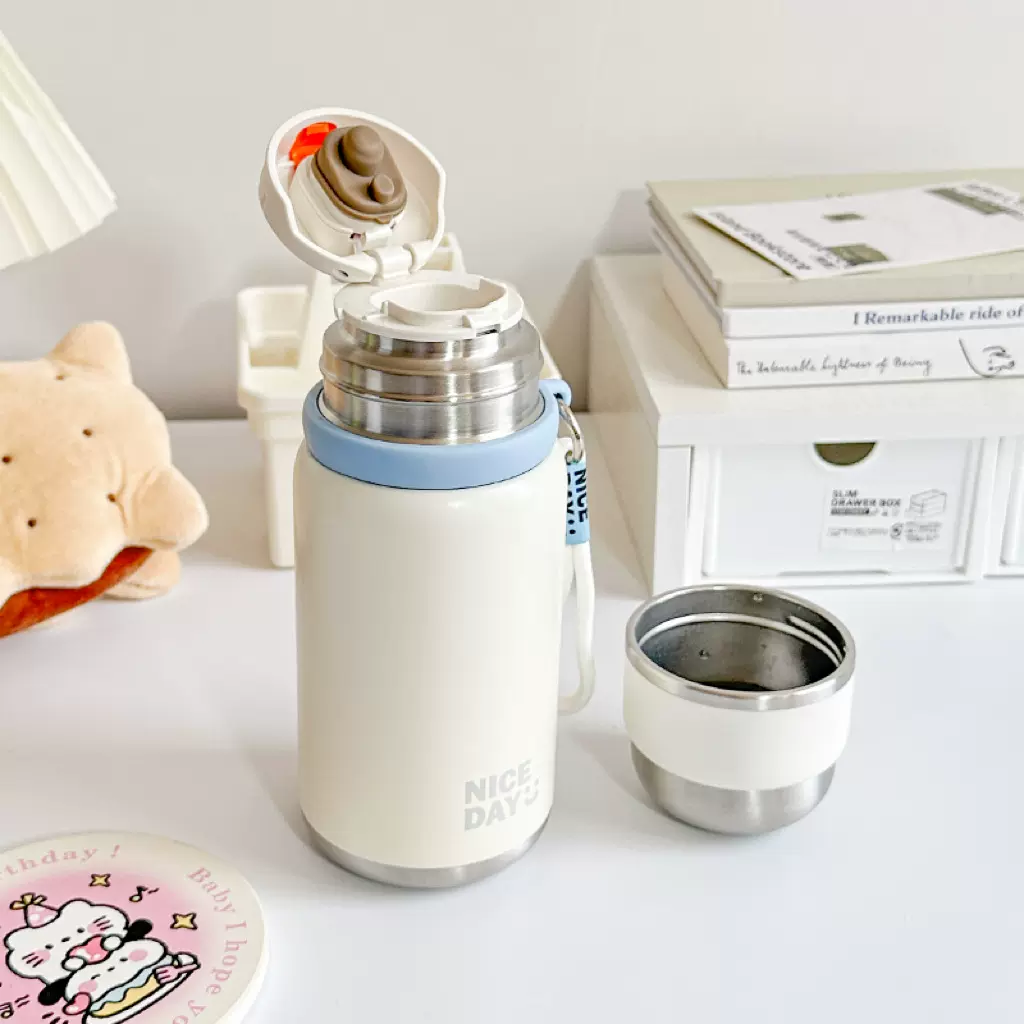 保温杯大容量男女学生高颜值带盖杯子儿童316不锈钢礼品批发定制