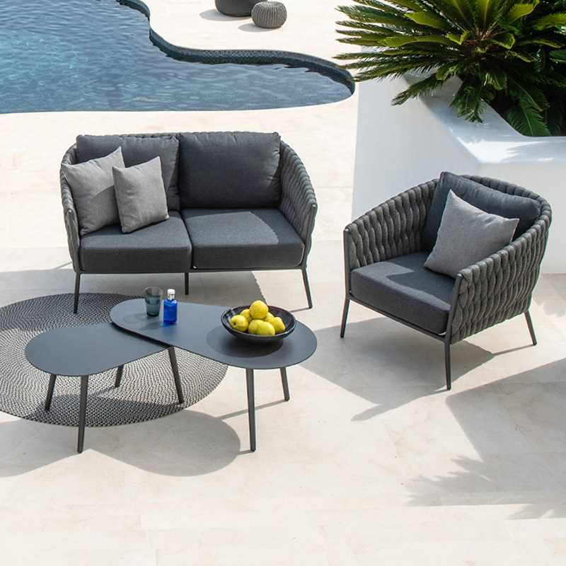 Conjunto de Sillas de Ratán para Exteriores, Resistentes al Agua, para Patio, Terraza, Jardín, Azotea, Villa o Casa de Huéspedes image 4