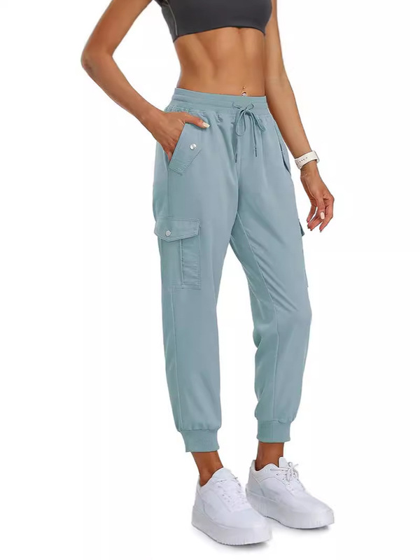 Amazon Women's Outdoor Crock Pants Lightweight Jogging Pants Elasticite Mountaineering Casual Fashion Pants European and American Cross-border