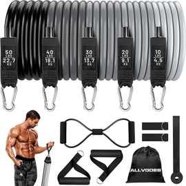 乔曼 跨境150磅拉力器拉力绳乳胶阻力带弹力带胸肌训练橡胶拉力绳