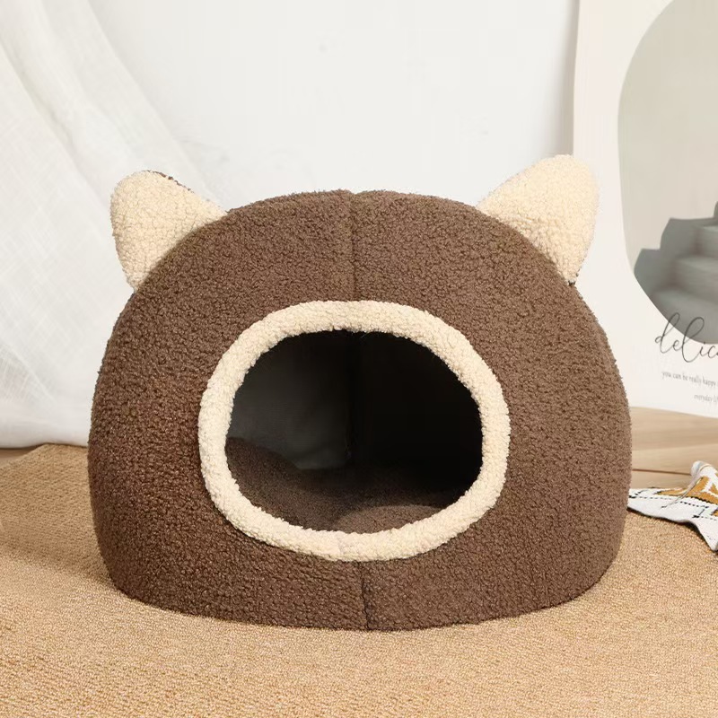 オールシーズン対応の犬小屋と猫小屋、秋冬の半密閉型猫マット、子猫ハウス、睡眠用猫小屋、冬は暖かいです。|undefined
