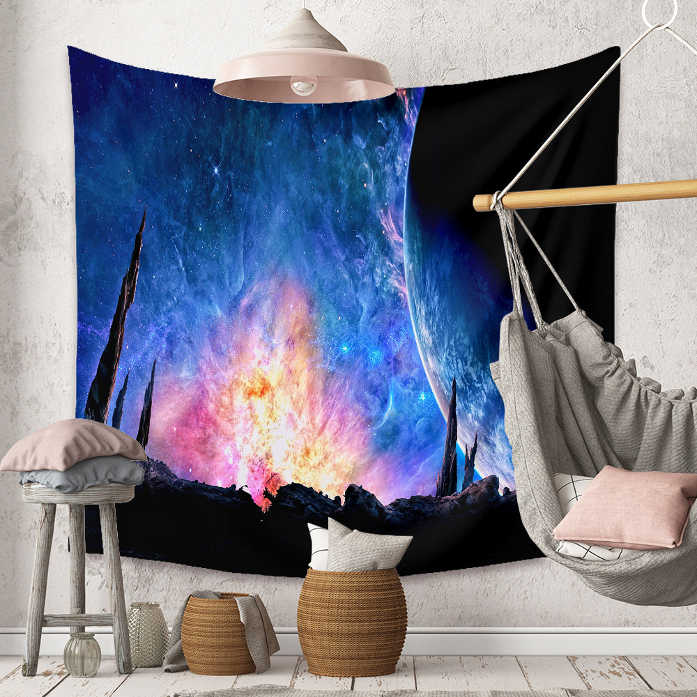 Fashion Universe Painting Wall Decoration Cloth Tapestry Wholesale Nihaojewelry display picture 166