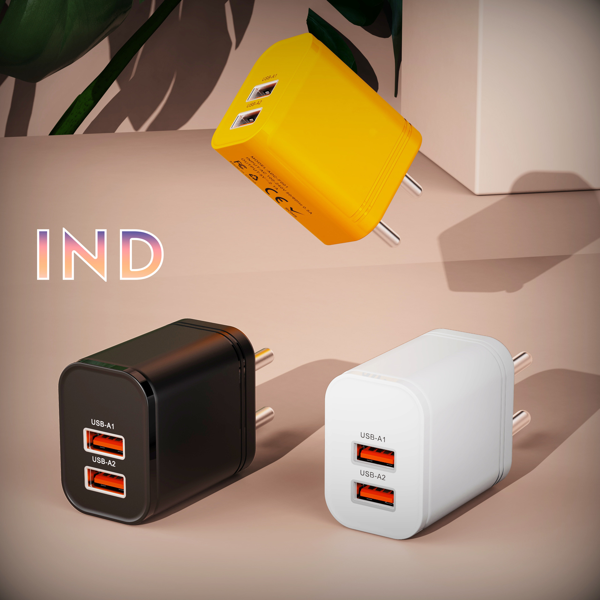 Wholesale Single and Dual Port Charger 5V2A Power Adapter Suitable for Huawei and Apple Mobile Phone Charging Head