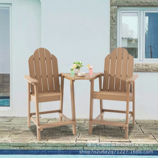 Customized Multifunctional Outdoor Conjoined High Chair Waterproof and Sunscreen Suitable for Terrace Bar Balcony Courtyard High Stool