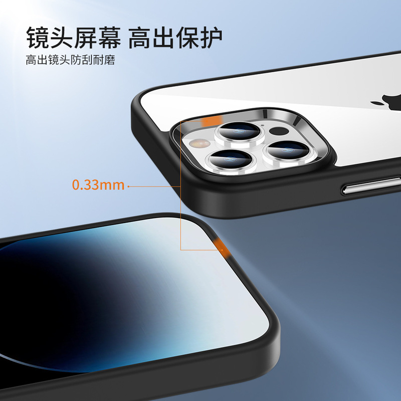 IPhone16金盾携帯ケースはアップル15アクリル透明転倒防止14promaxクロスボーダー保護カバーを適用する|undefined